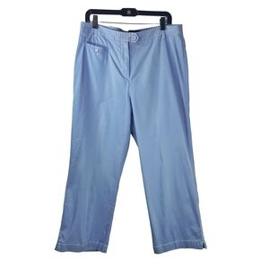 LIZ CLAIBORNE CRAZY HORSE Women’s Designer High Quality Blue Ankle Pants 14